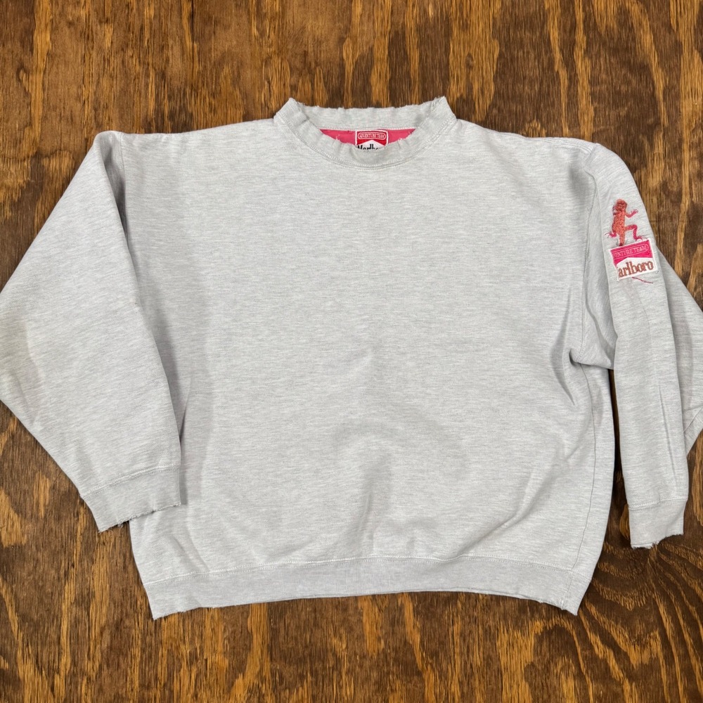 Vintage 90s Marlboro Adventure Team Sweatshirt Distressed Crewneck USA